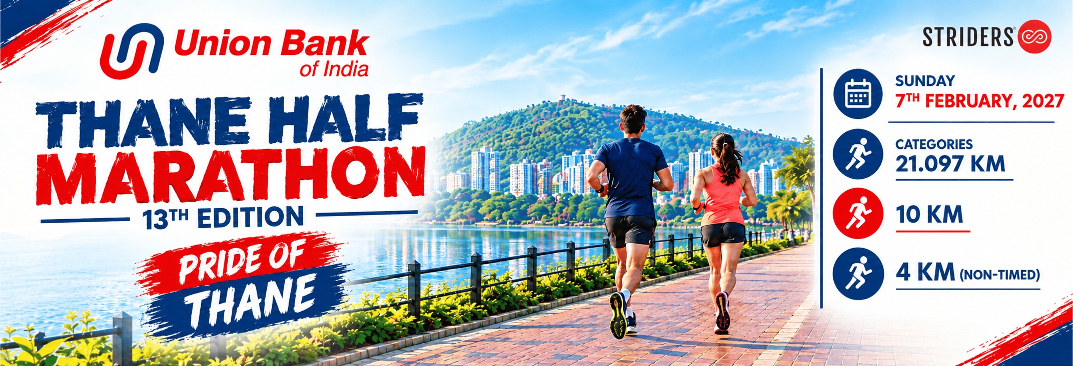 Union Bank of India Thane Half Marathon 2027 banner